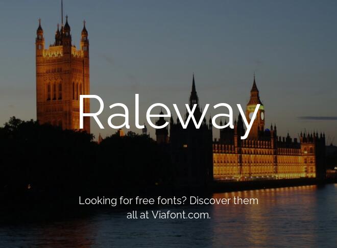Raleway Font