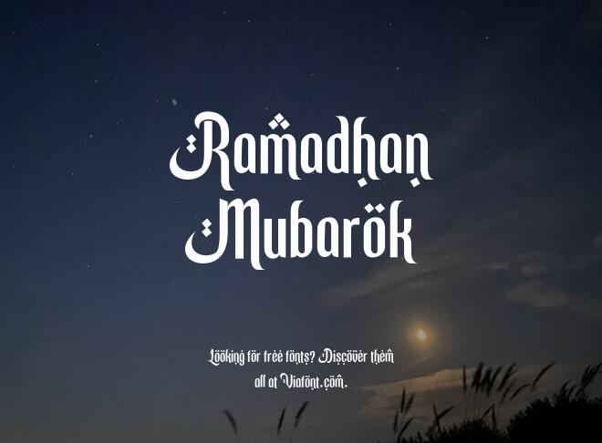 Ramadhan Mubarok Font