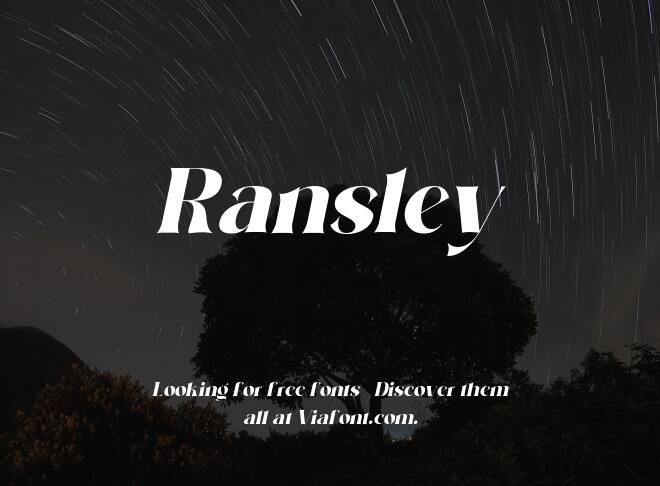 Ransley Font