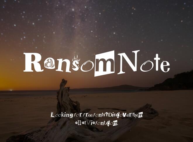 Ransom Note Font