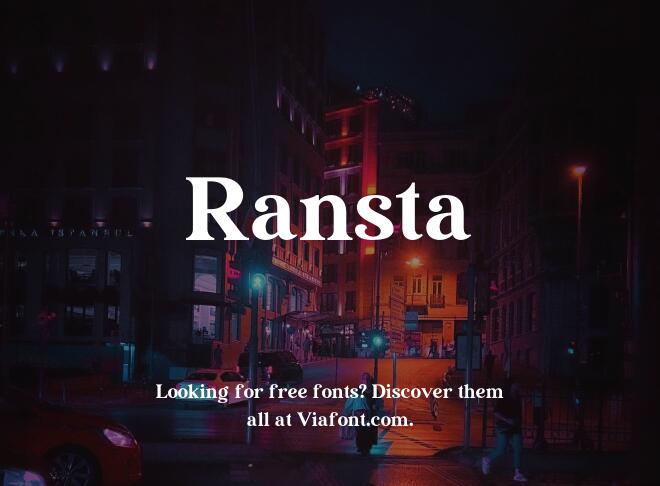 Ransta Font