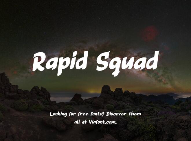 Rapid Squad Font