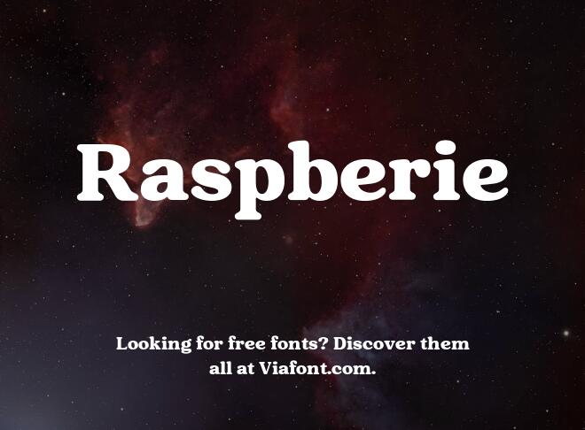Raspberie Font