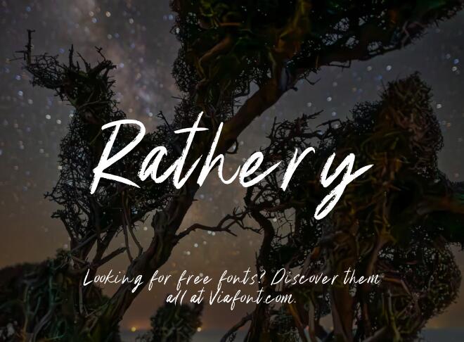 Rathery Font