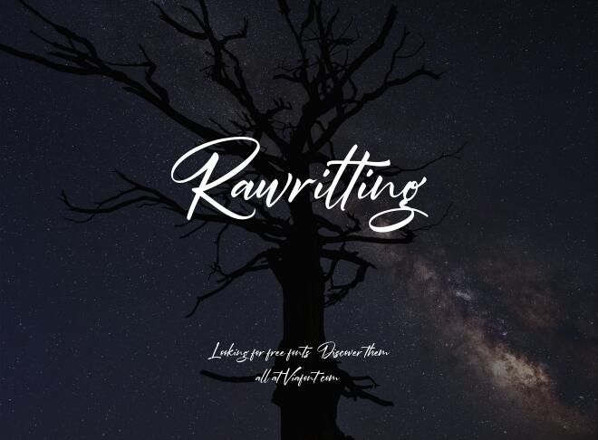 Rawrilting Font