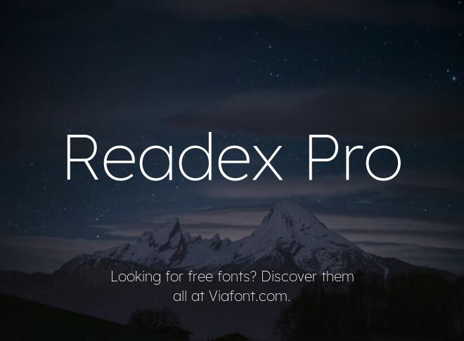 Readex Pro Font