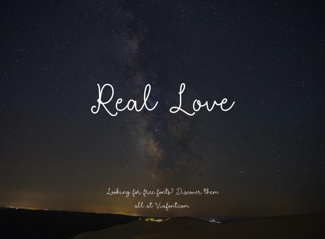 Real Love Font