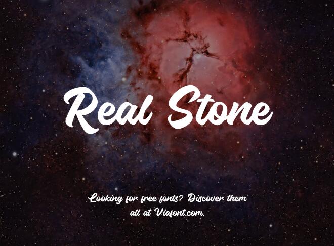 Real Stone Font