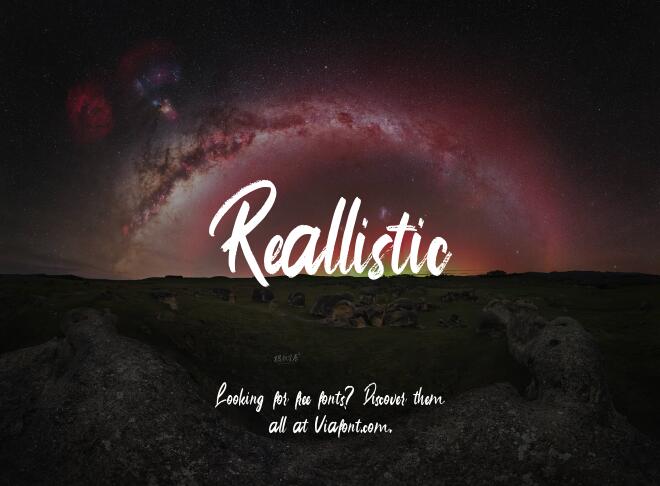 Reallistic Font
