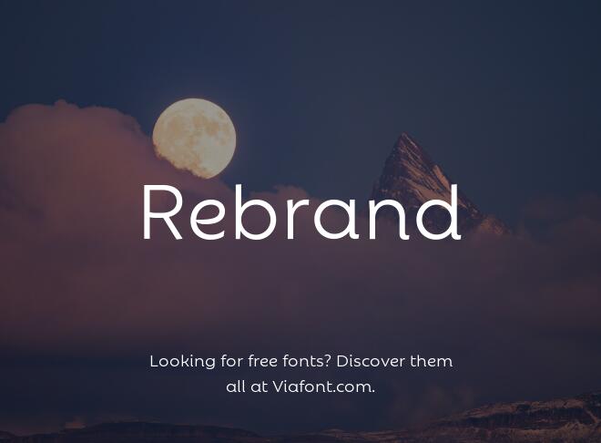 Rebrand Font