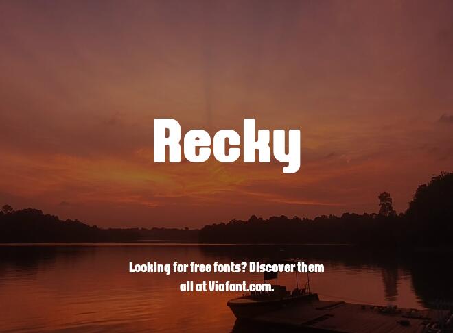 Recky Font
