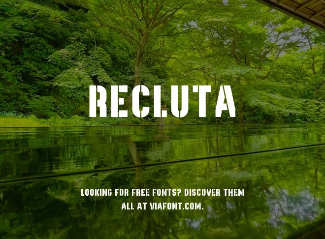 Recluta Font