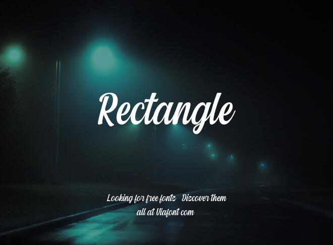Rectangle Font