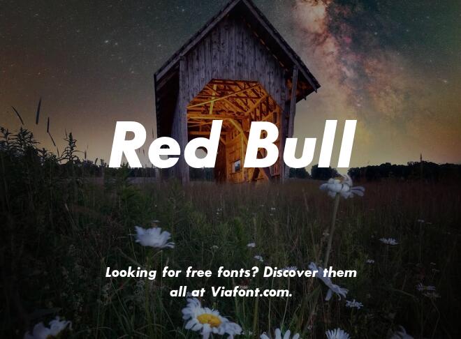 Red Bull Font