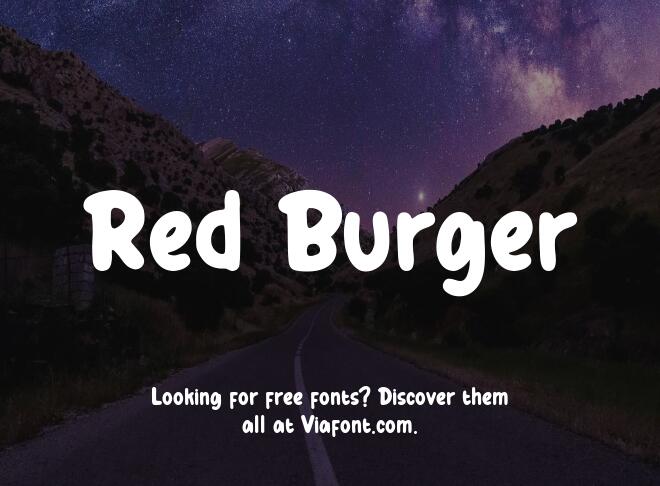 Red Burger Font