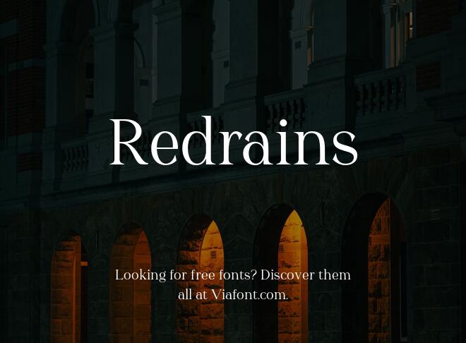 Redrains Font