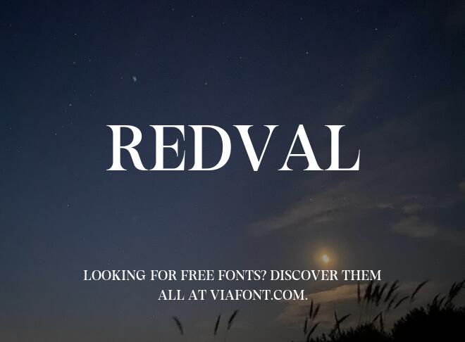 Redval Font