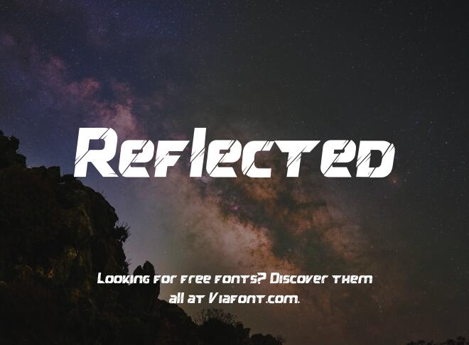 Reflected Font