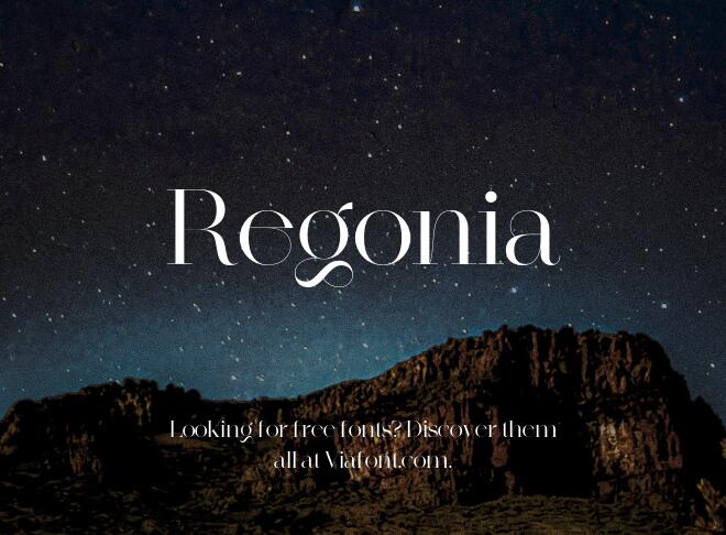 Regonia Font