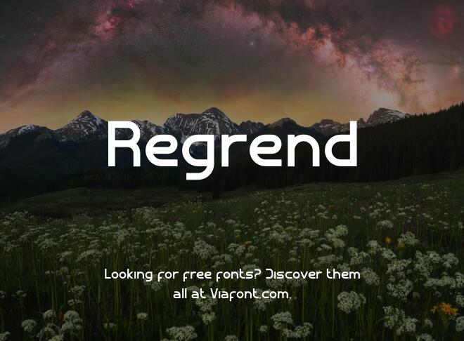 Regrend Font