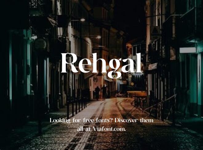 Rehgal Font