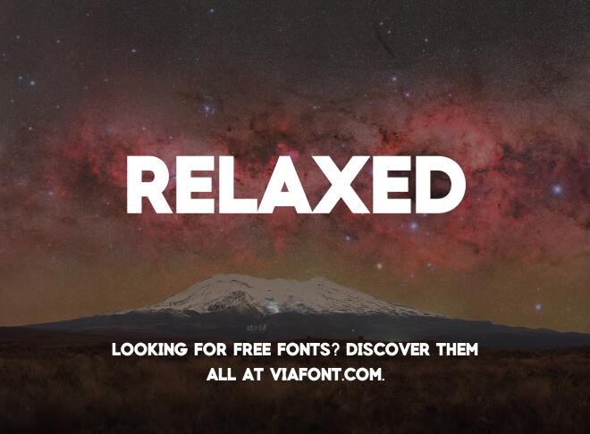 Relaxed Font