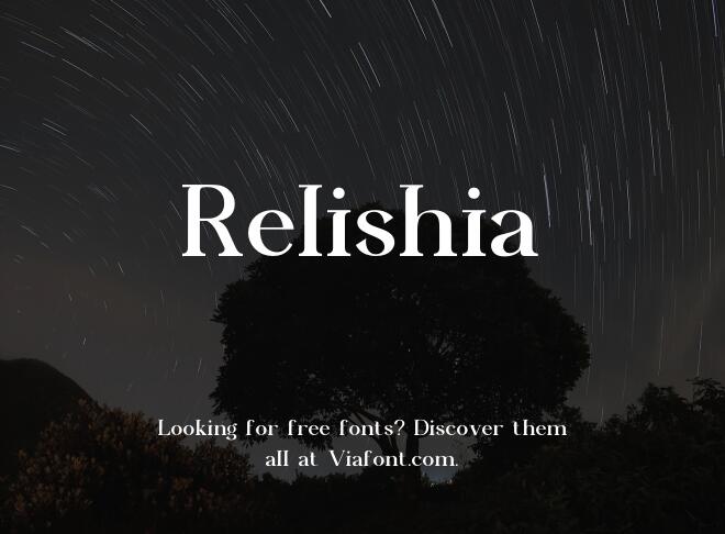 Relishia Font