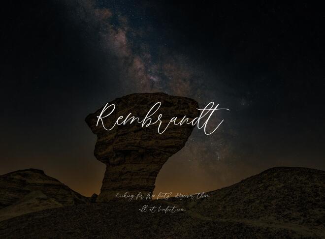 Rembrandt Font