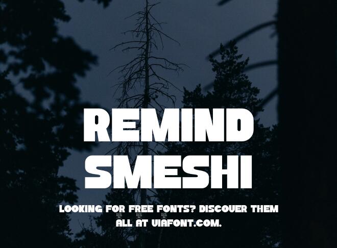 Remind Smeshi Font