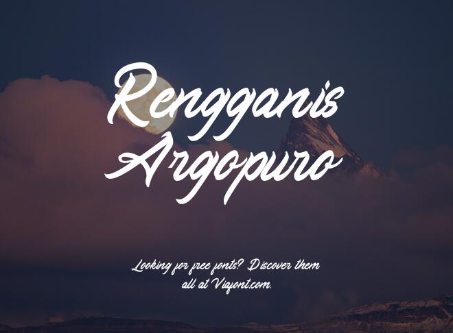 Rengganis Argopuro Font