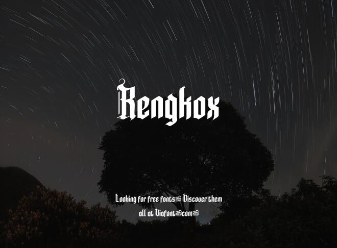 Rengkox Font