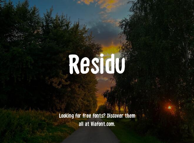 Residu Font