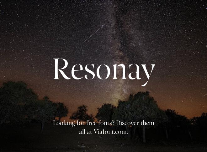 Resonay Font