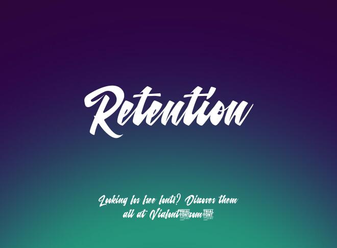 Retention Font