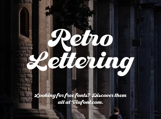 Retro Lettering Font