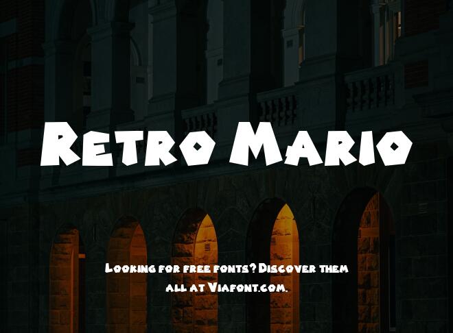 Retro Mario Font