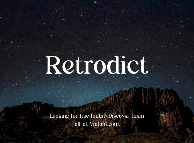 Retrodict Font