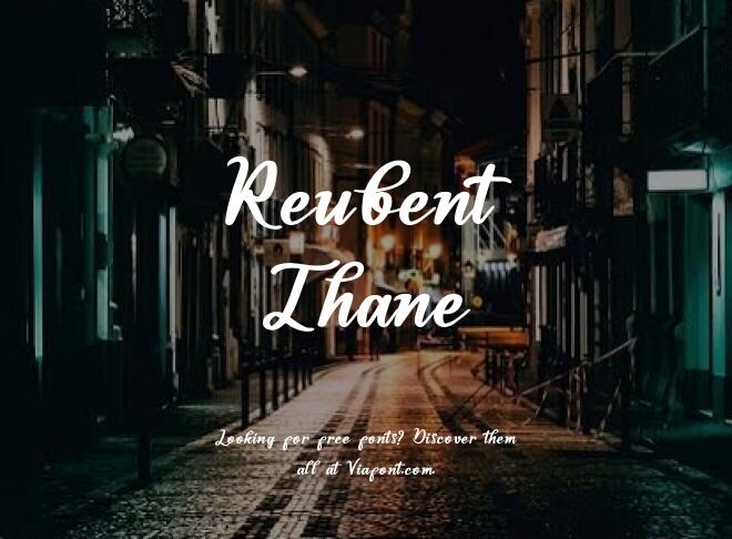Reubent Thane Font
