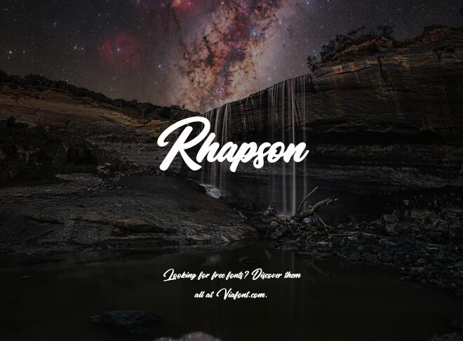 Rhapson Font