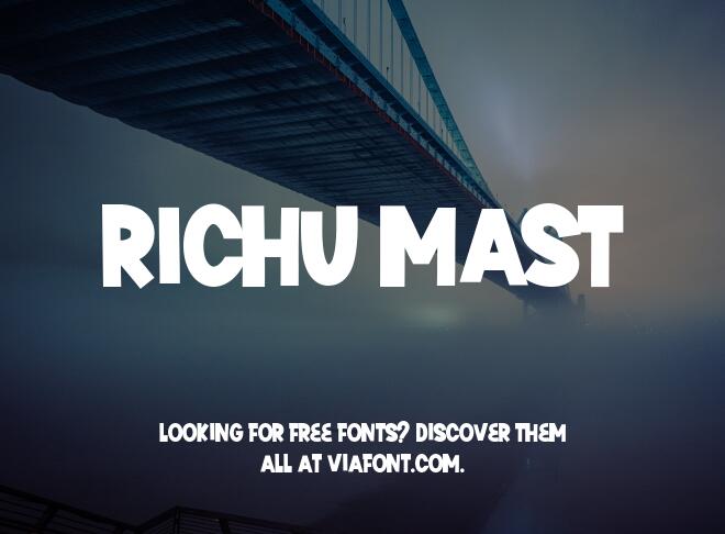 Richu Mast Font