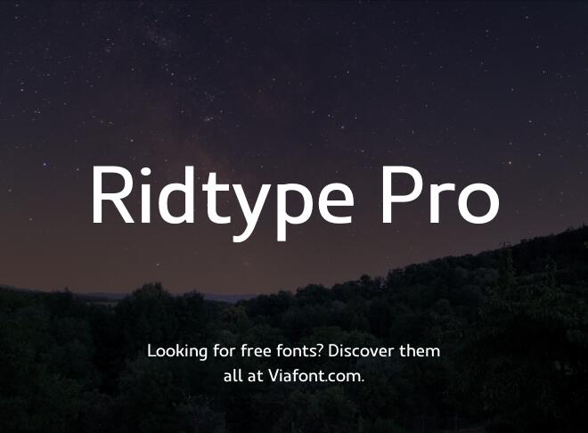 Ridtype Pro Font