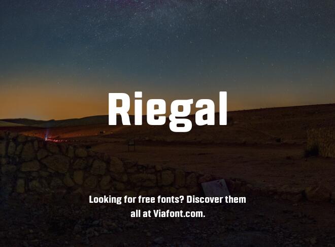 Riegal Font
