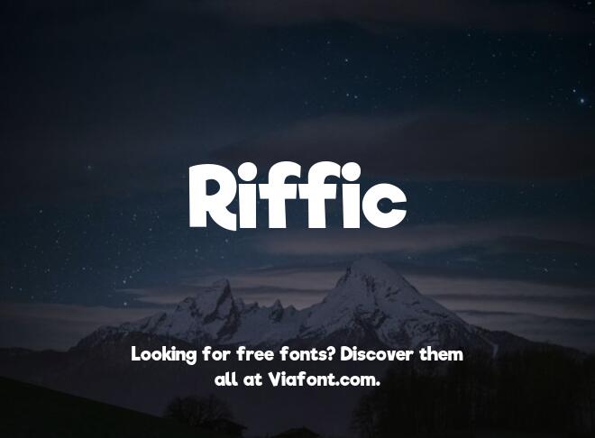 Riffic Font