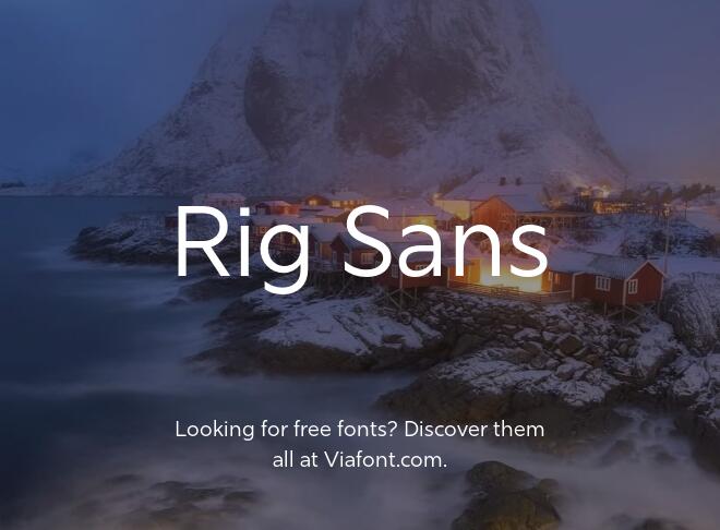 Rig Sans Font