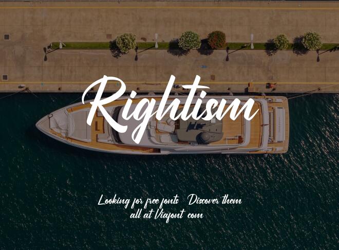 Rightism Font