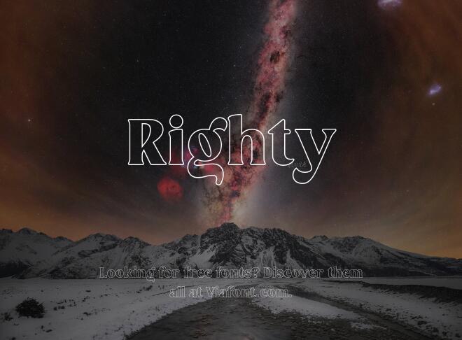 Righty Font