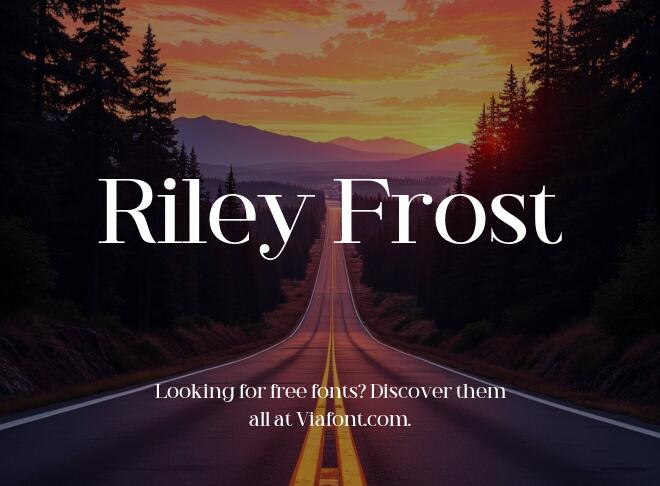 Riley Frost Font