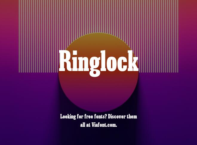 Ringlock Font