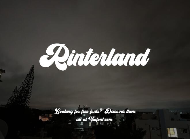 Rinterland Font