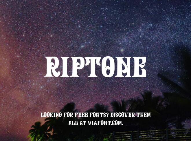 Riptone Font